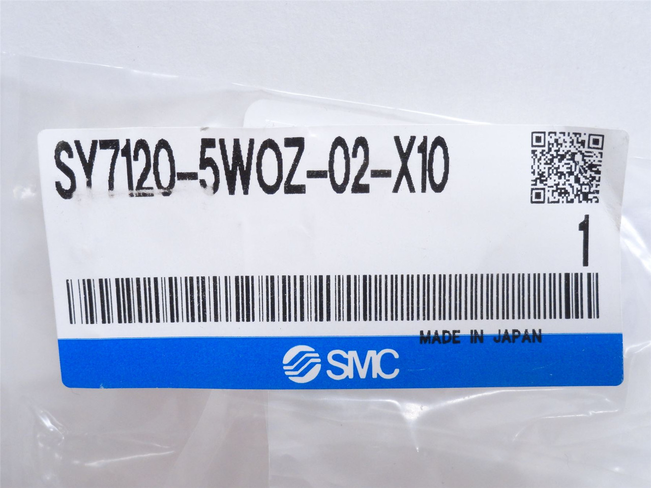SMC SY7120-5WOZ-02-X10; Solenoid Air Valve 0.15-0.7MPa; 24VDC