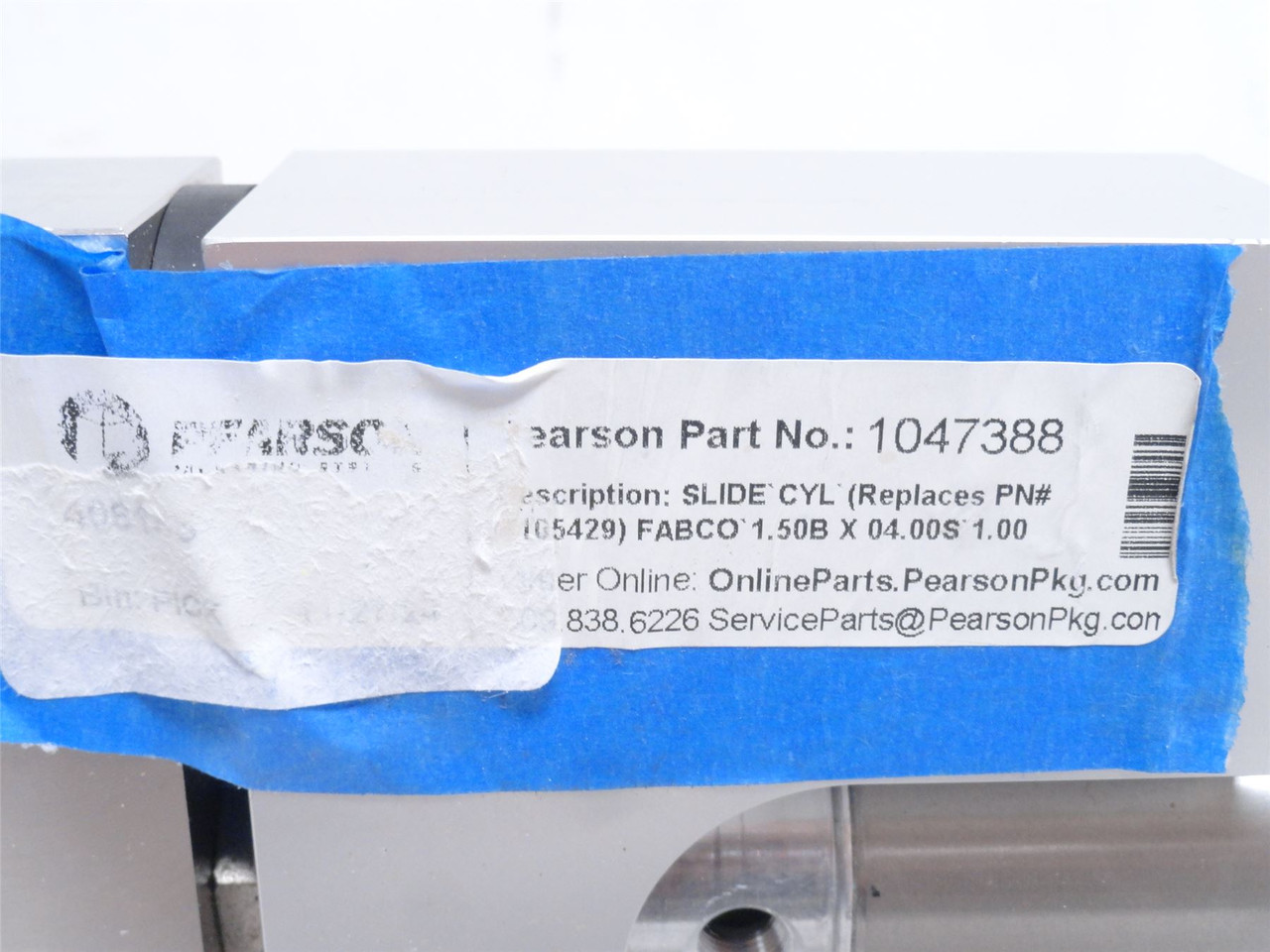 Pearson 1047388; Slide Cylinder 1-1/2"ID x 4" Stroke