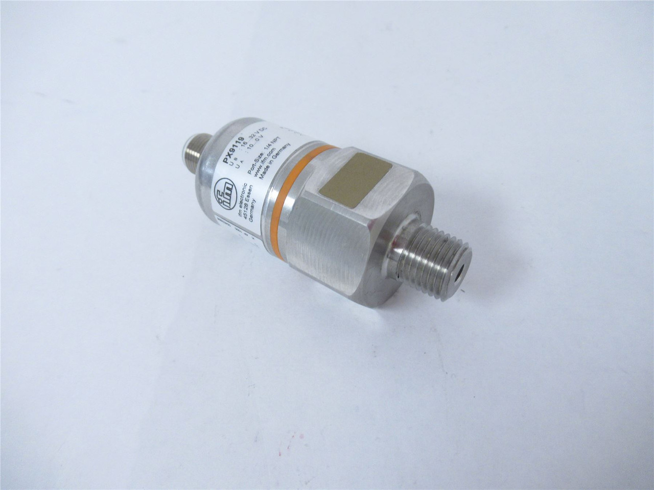 IFM PX9119; Pressure Sensor -14.5 PSI - 0 PSI 0 -10V Dc 4-Pin