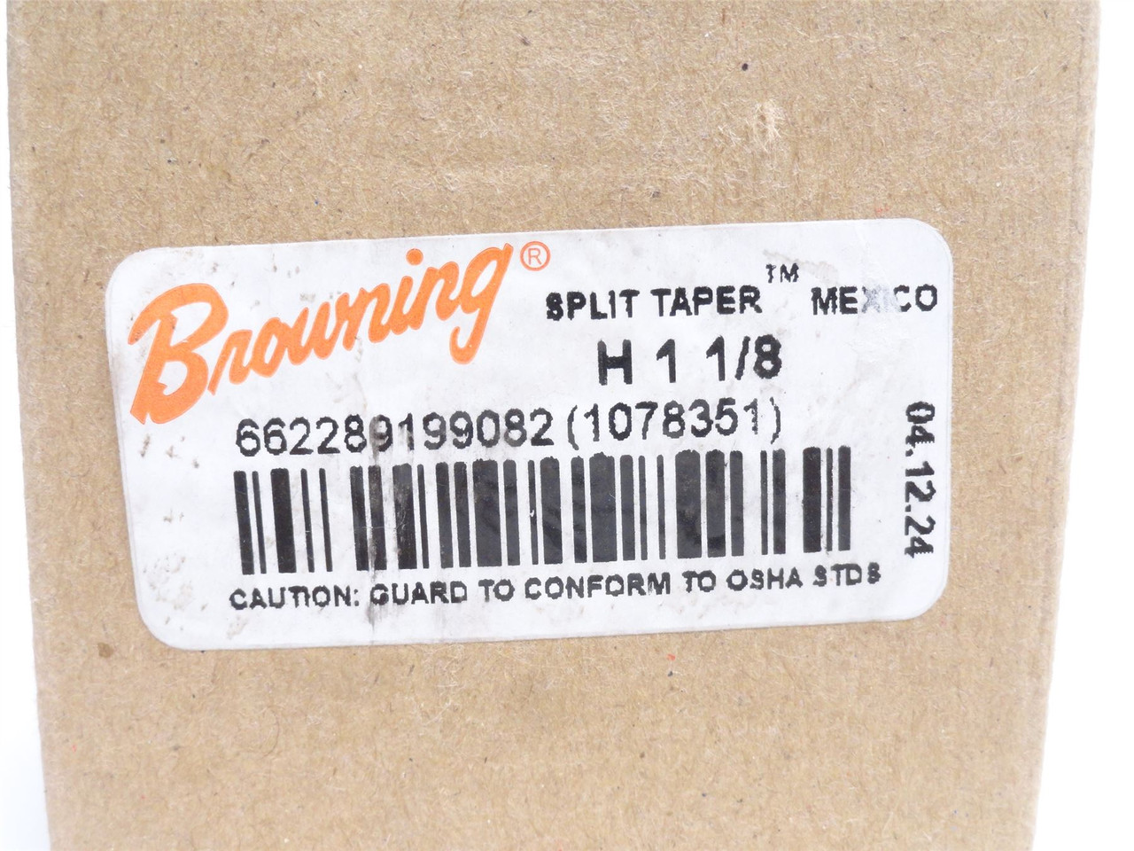 Browning H 1-1/8; Split Taper Bushing; 1-1/8"ID; 2.5" Flange