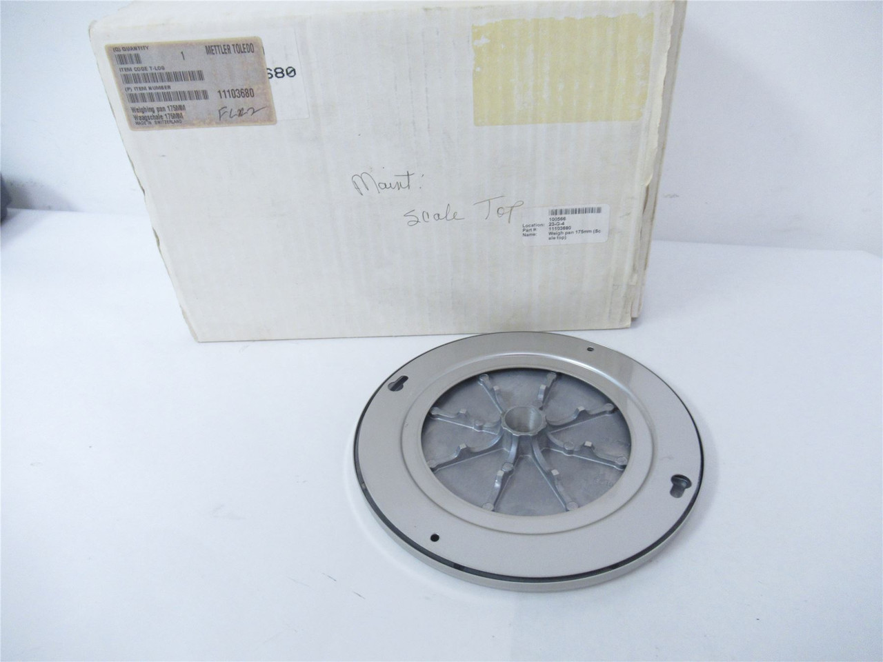 Mettler Toledo 11103680; Weigh Pan 175mm