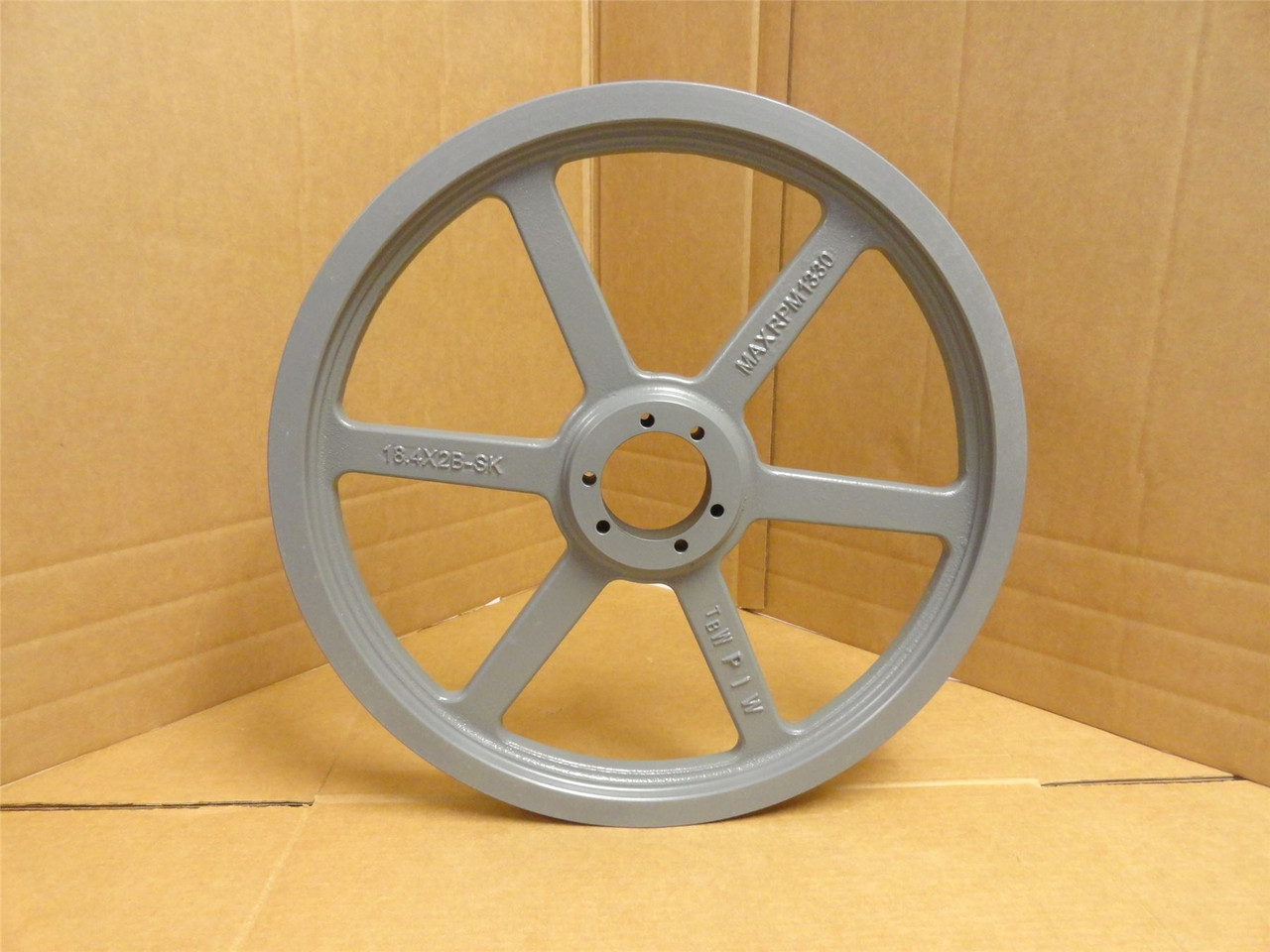 TB Woods 18.4X2B-SK; Bushed V-Belt Pulley 1842B; 2-Groove