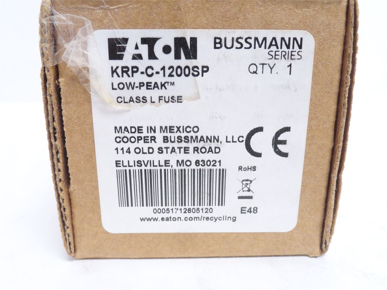 Bussmann KRP-C-1200SP; Time Delay Fuse 1200A 600VAC 300VDC