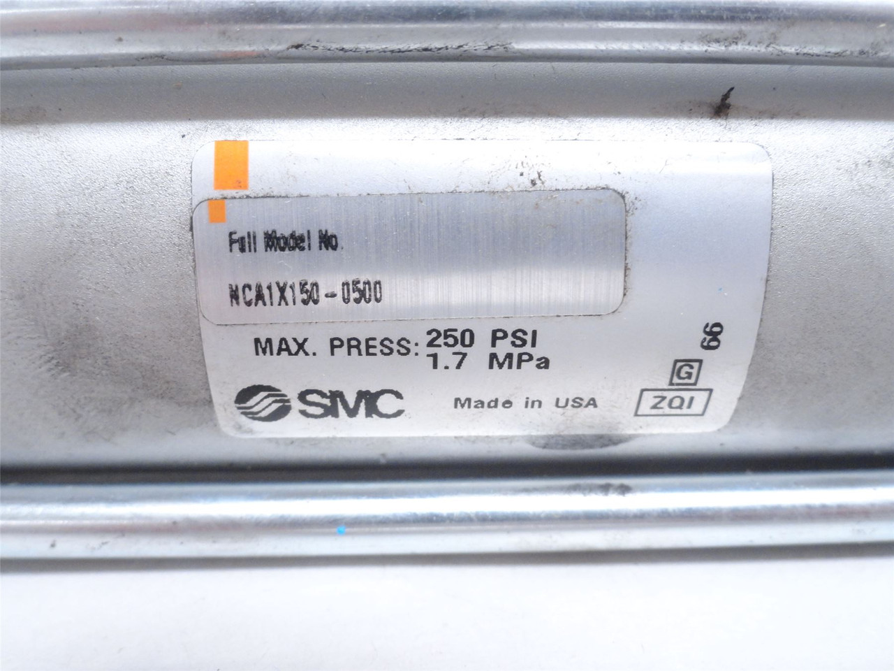 SMC NCA1X150-0500; Air Cylinder; 1-1/2"ID x 4-3/4" Stroke
