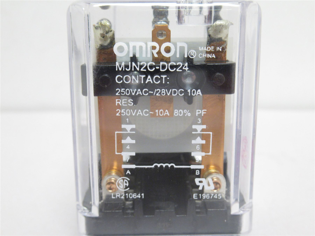Omron MJN2C-DC24; Relay; GP; 10A; 250VAC; Coil: 24VDC; DPDT