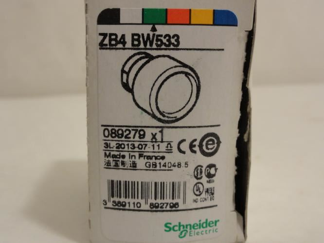 Schneider ZB4BW533; Pushbutton Operator; Green; LED
