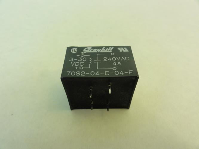 Grayhill 70S2-04-C-04-F; Solid State Relay; 4A; 240VAC; 3-30VDC