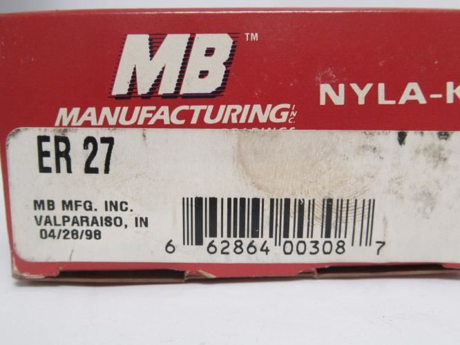 MB ER27; Insert Ball Bearing 1-11/16"ID x 85mmOD x 1-15/16" W