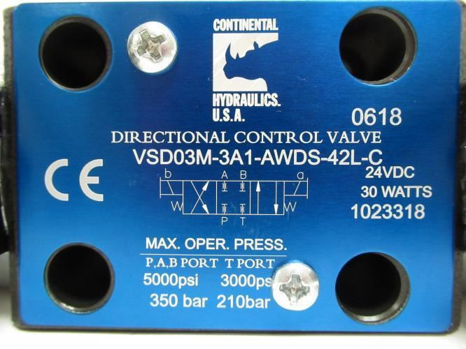 Continental VSD03M-3A1-AWDS-42L-C; Directional Control  Valve