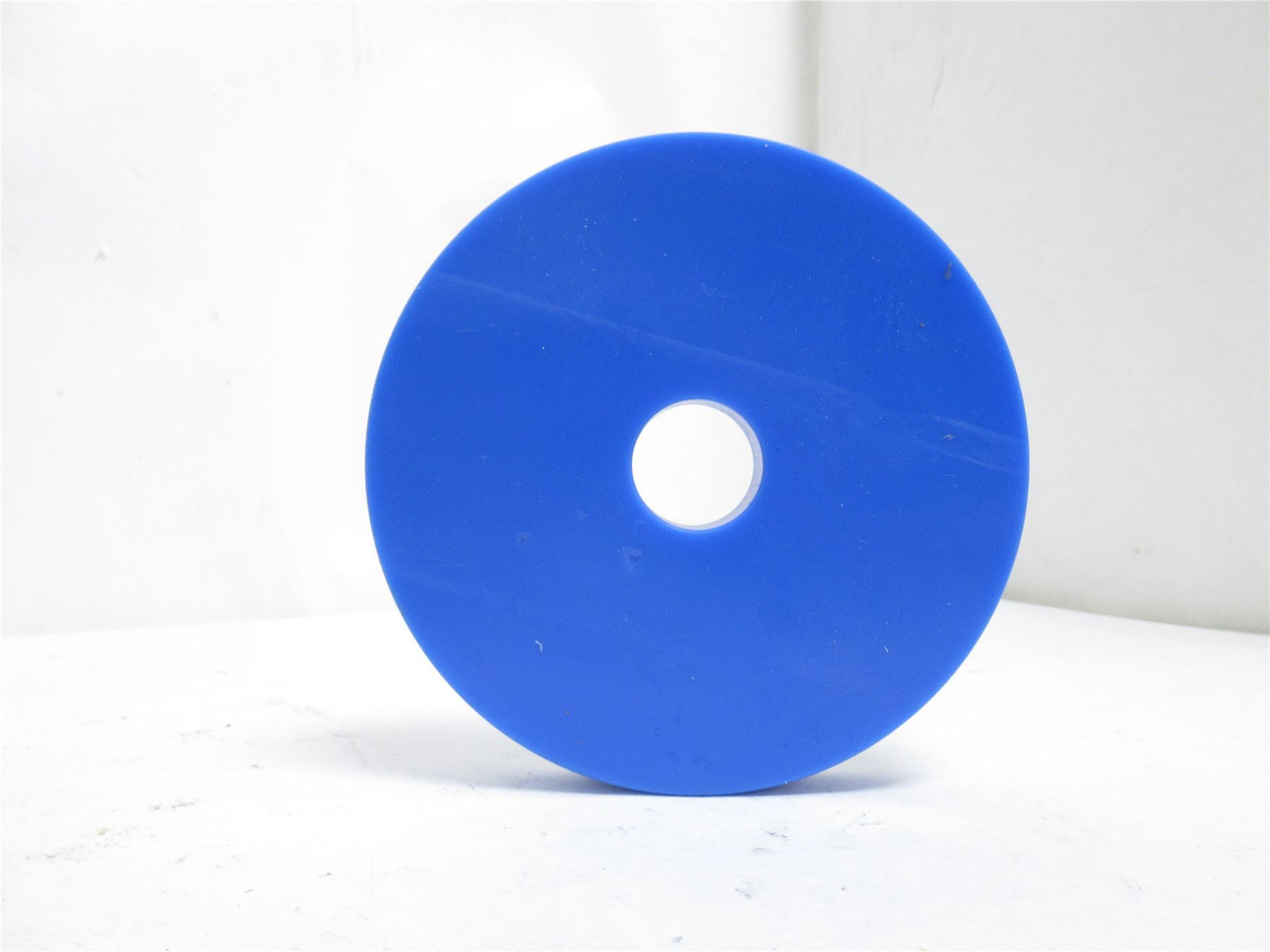 Marel 903DCGW125; Wheel W/Guide Rails 1-1/4"ID; Sanitary Blue