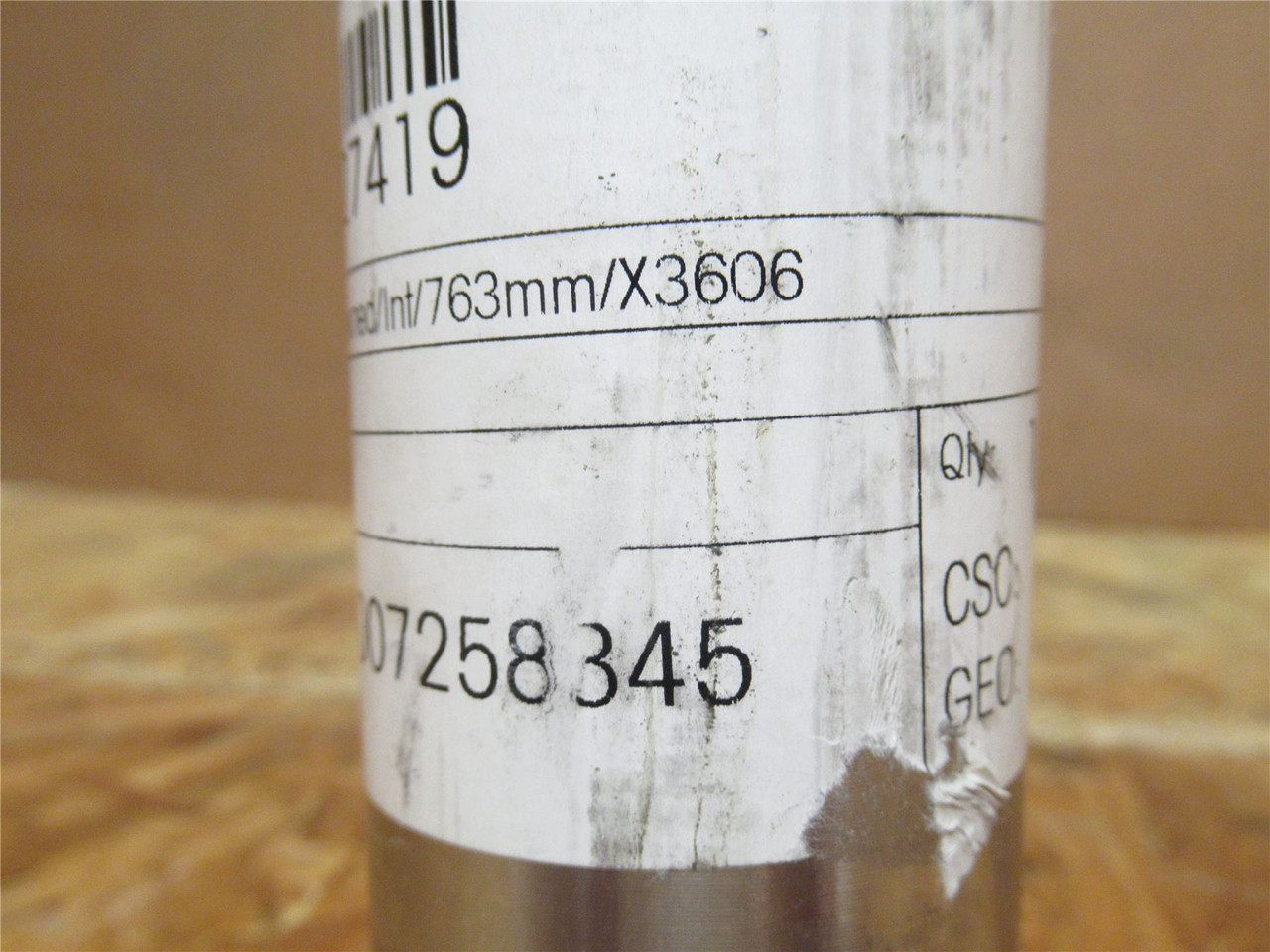 Marel 28227419; Crowned Idler Roller; SS; 30" Long