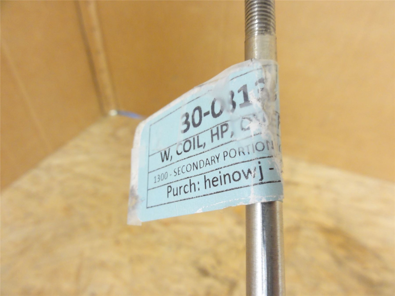 MFG- 30-0813; Coiled Angle Nozzle; SS-304; 1/4" Tube