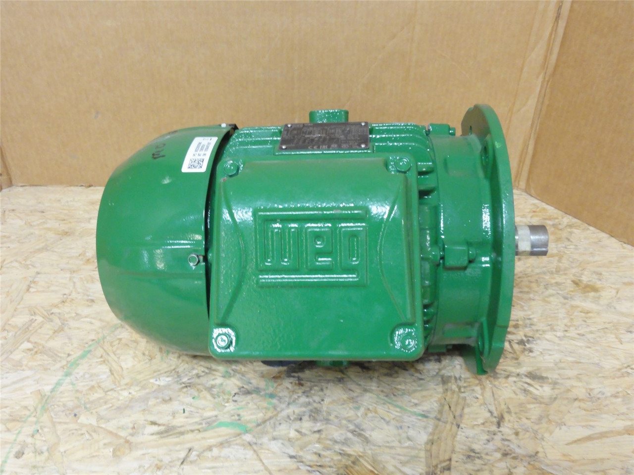 WEG TE1BF0X0; AC Motor; 4kW; 460V; 1755RPM; 3PH; 60HZ; 7.48A