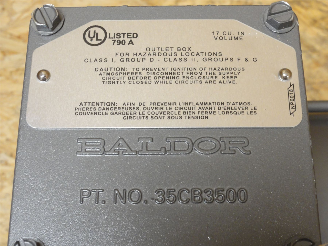 Baldor MXT0754P; AC Motor; 3/4HP; 230/460V; 1715RPM; 3-Phase