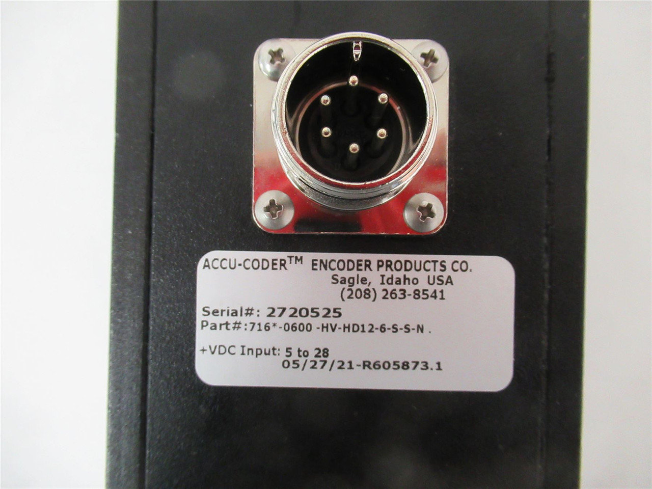 Encoder Products 716-0600-HV-HD12-6-S-S-N; IncrementalEncoder