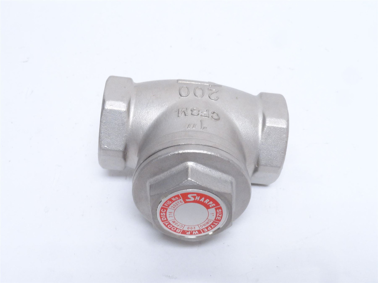 Sharpe 20276-1; Swing Check Valve; SS-316; 1NPT; 200PSI