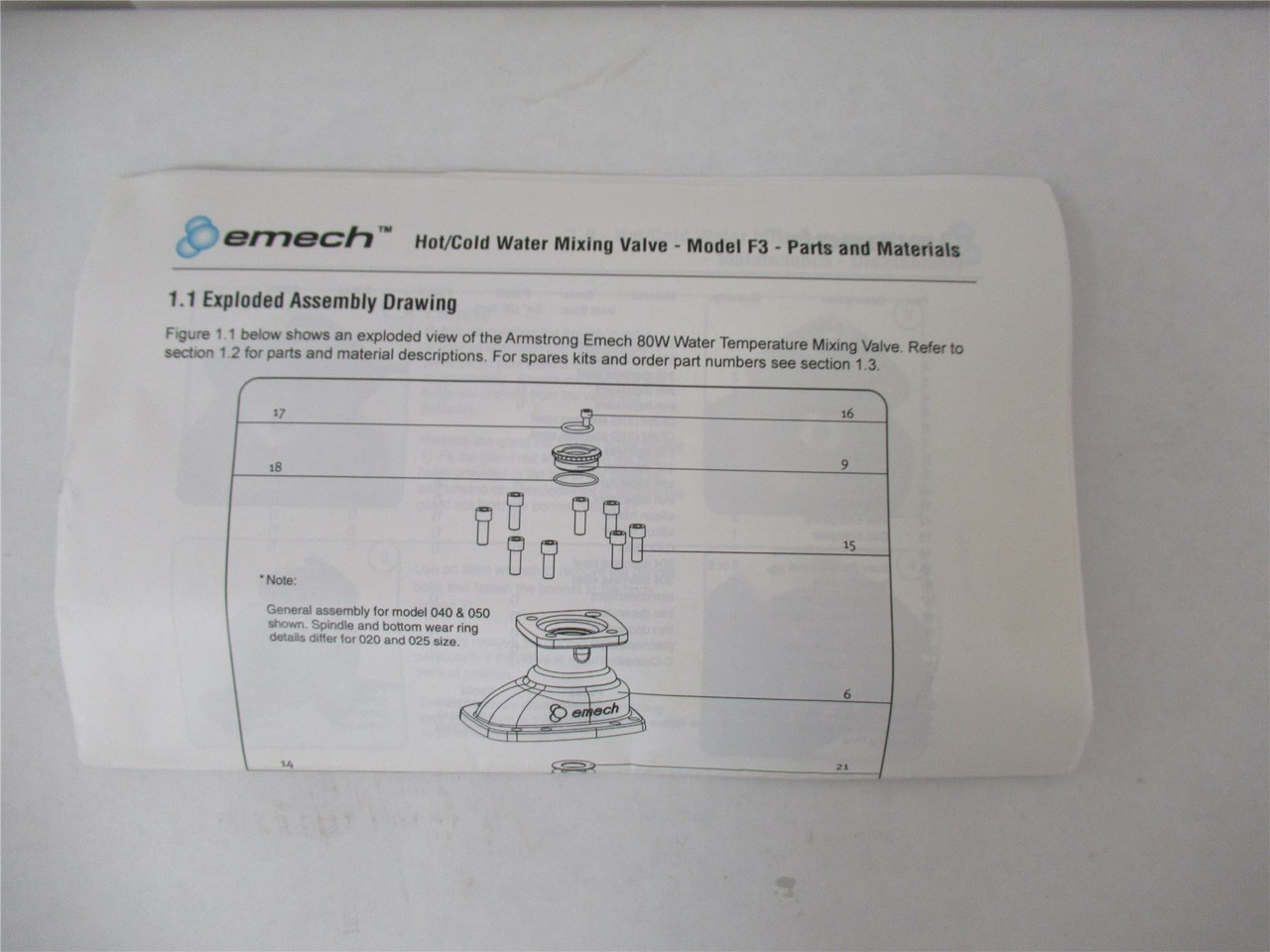 Armstrong CPSK0022; Seal Kit F3 050 Trim SE