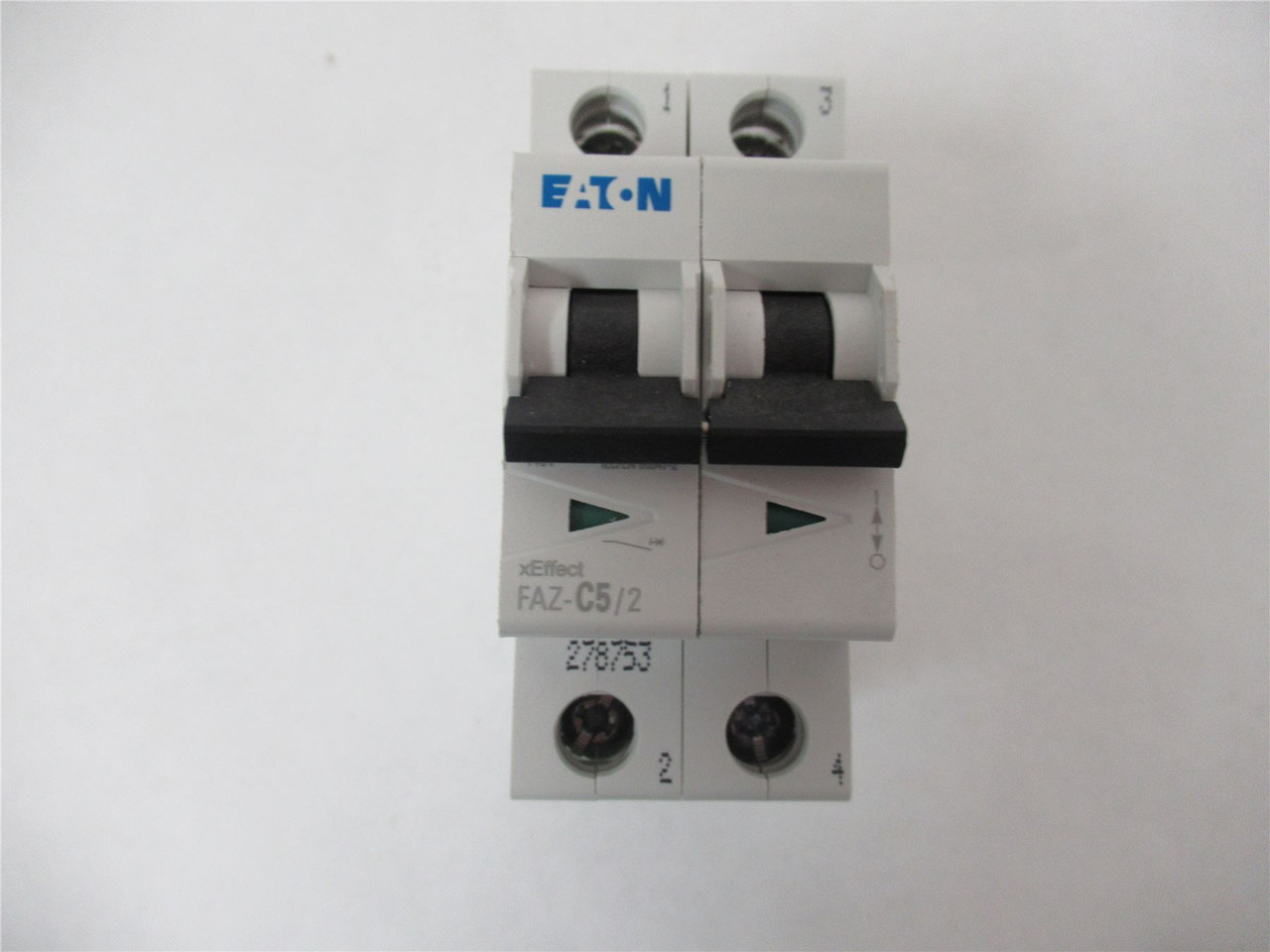 Eaton FAZ-C5/2; Circuit Breaker 5A 480Y/277VAC/96VDC 2-pole