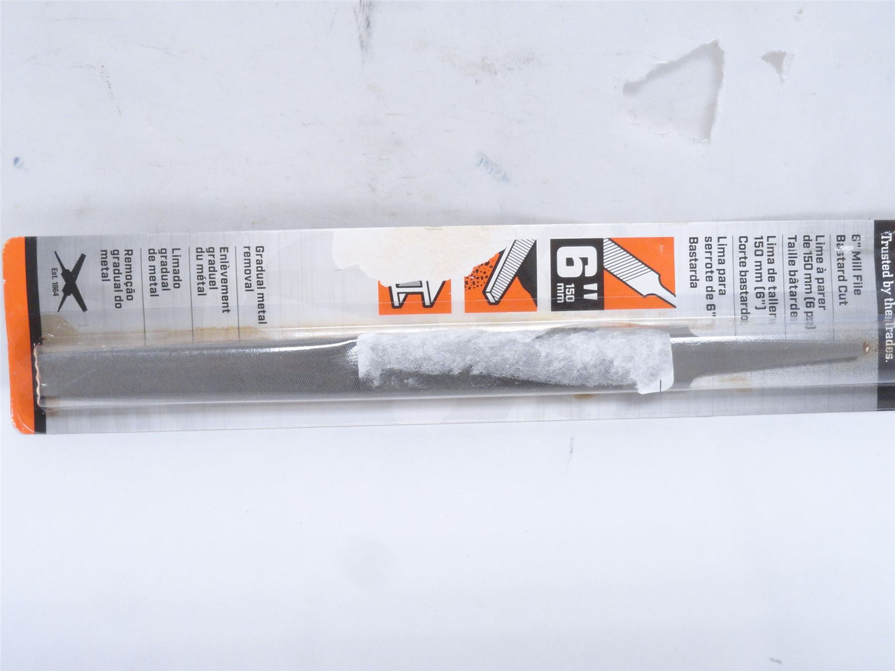 Crescent 21825NN; Lot-2 Mill Single Cut Bastard File; Size 6"