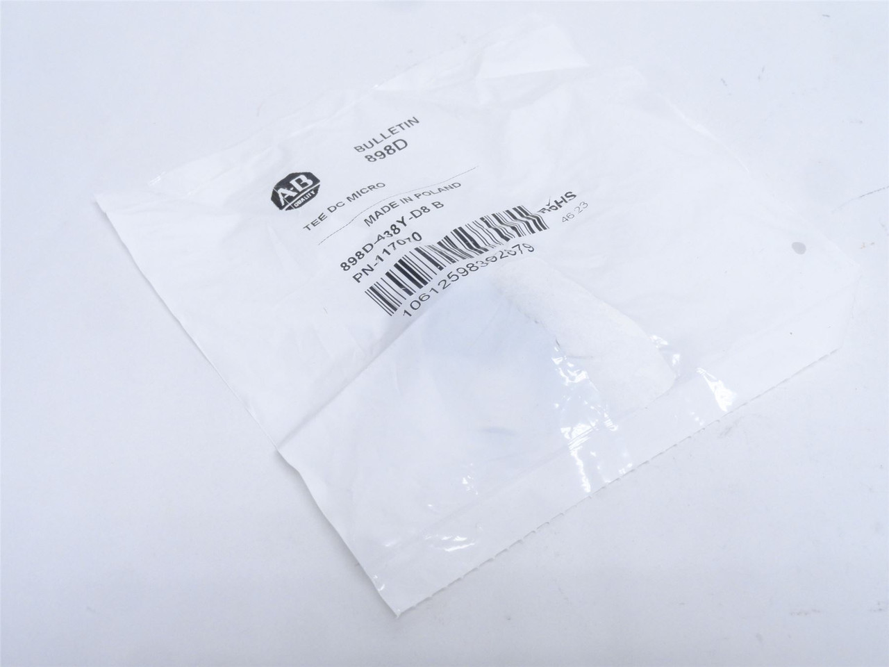 Allen-Bradley 898D-438Y-D8; Safety Wired T-Port; Dual-Channel