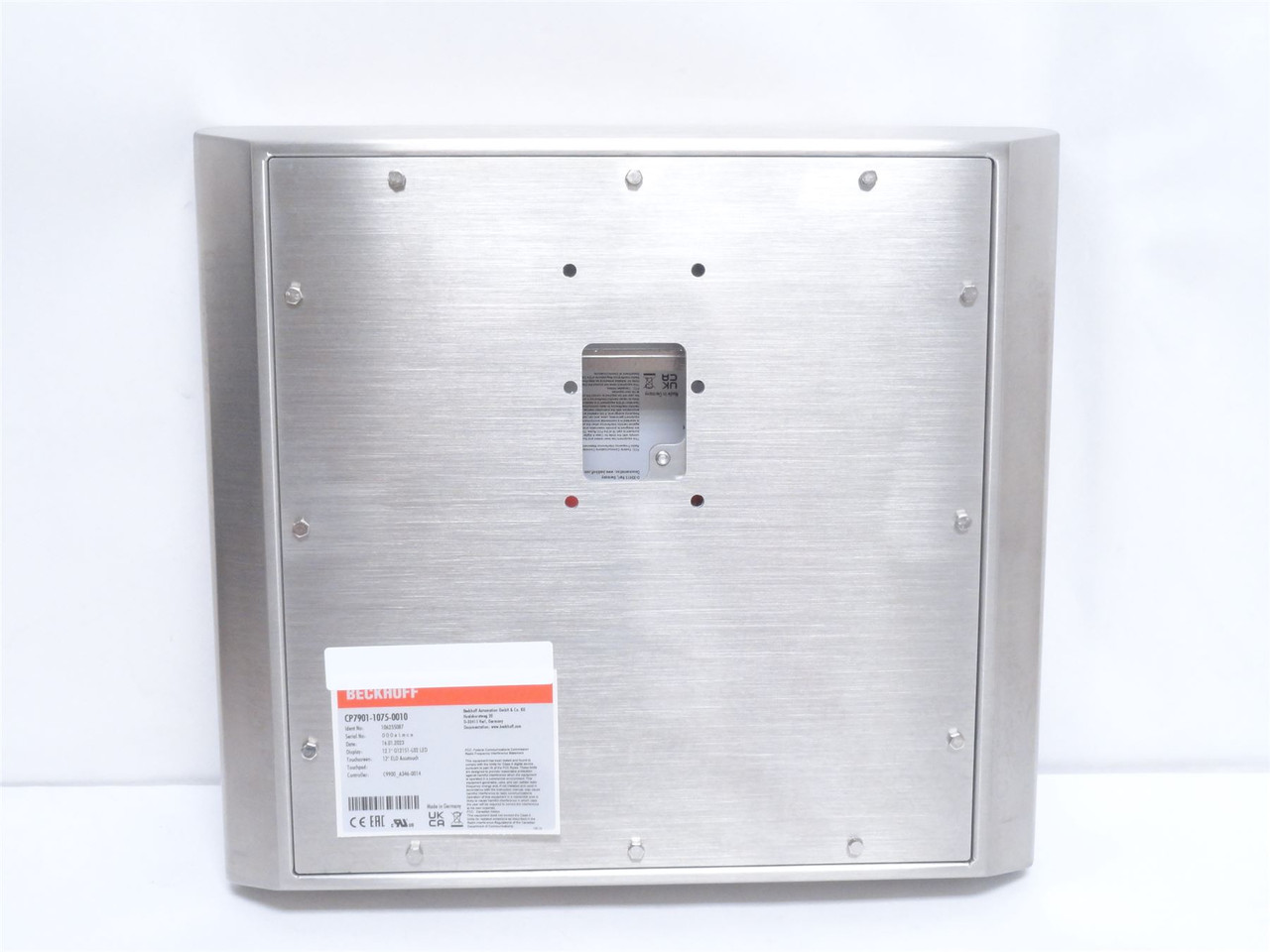 Beckhoff CP7901-1075-0010; Display Panel; 12" 800X600; 24VDC