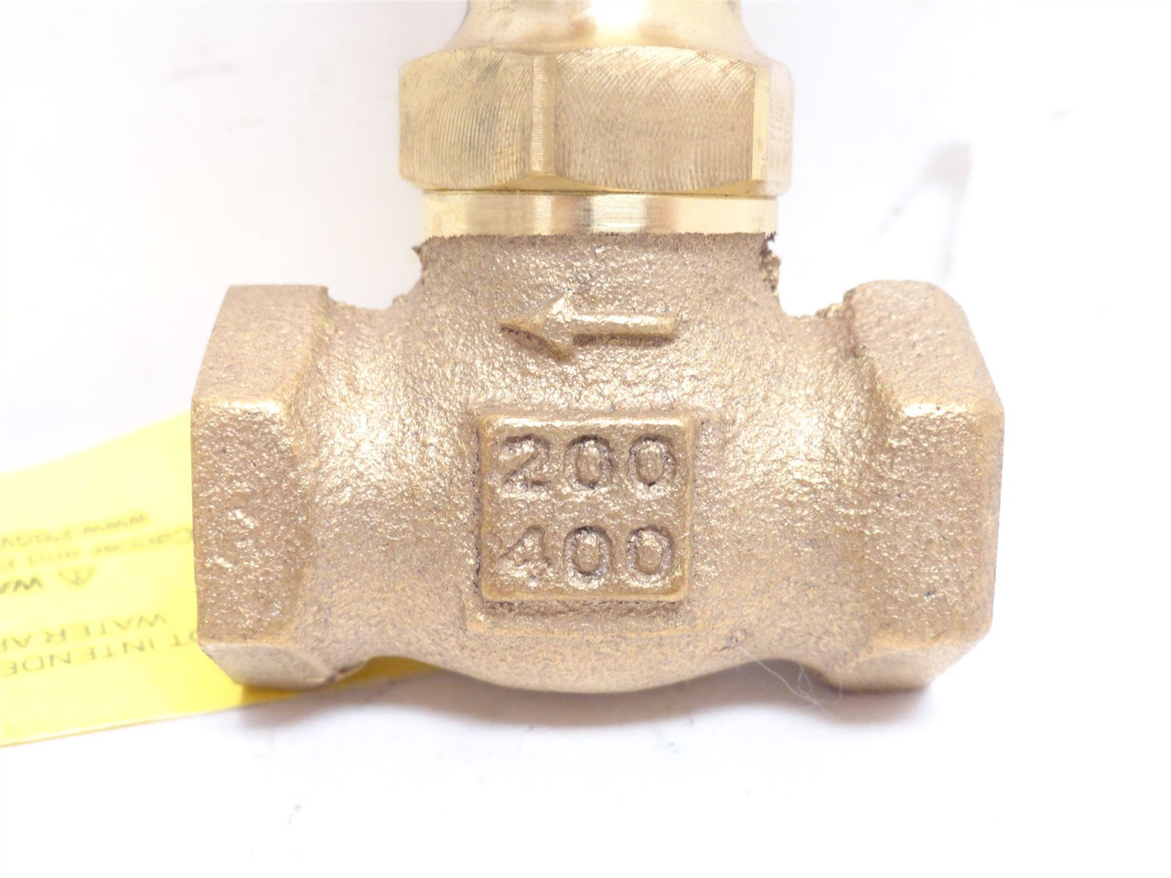 Milwaukee Valve 600X3/8; Bronze Needle Valve; 3/8NPT; 200PSI