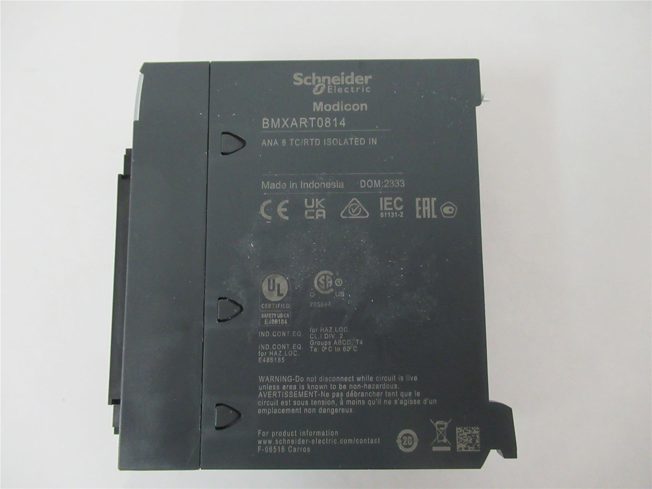 Schneider BMXART0814; Input Module Modicon X80 8 inputs 40mV