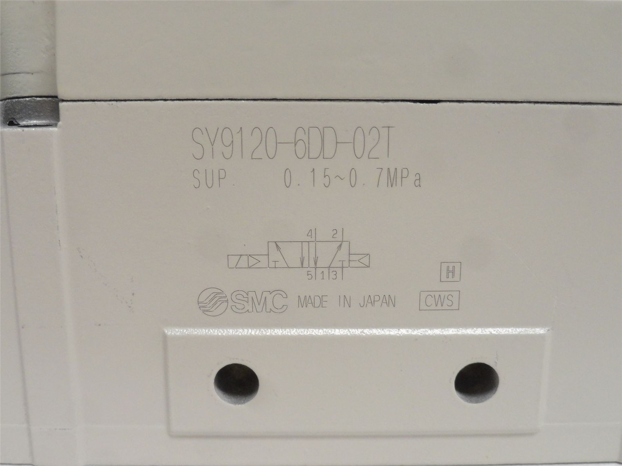 SMC SY9120-6DD-02T; Solenoid Air Control Valve .07MPa; 12VDC