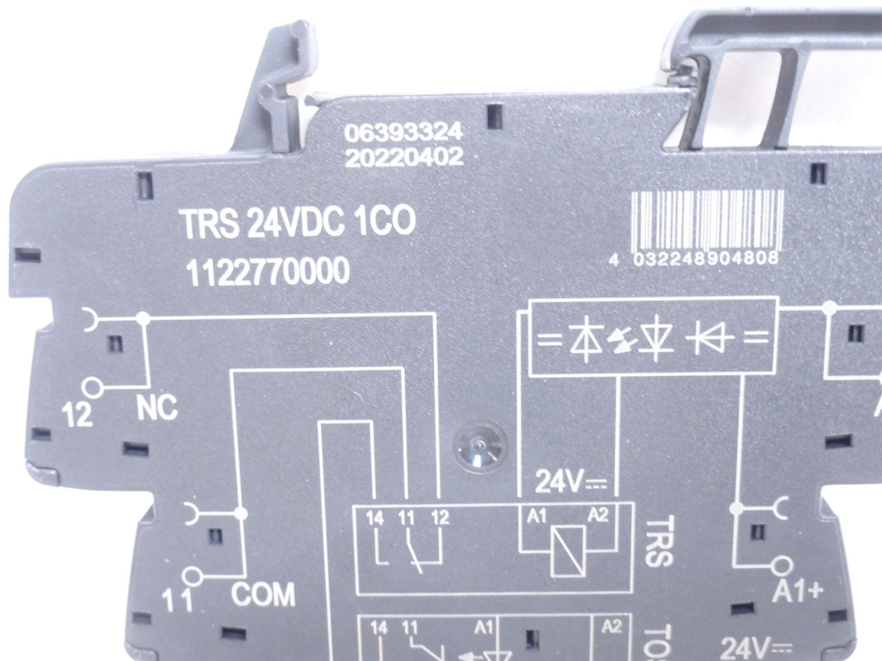 Weidmuller 1122770000; Power Relay; 6A; 24VDC; SPDT; DIN Rail