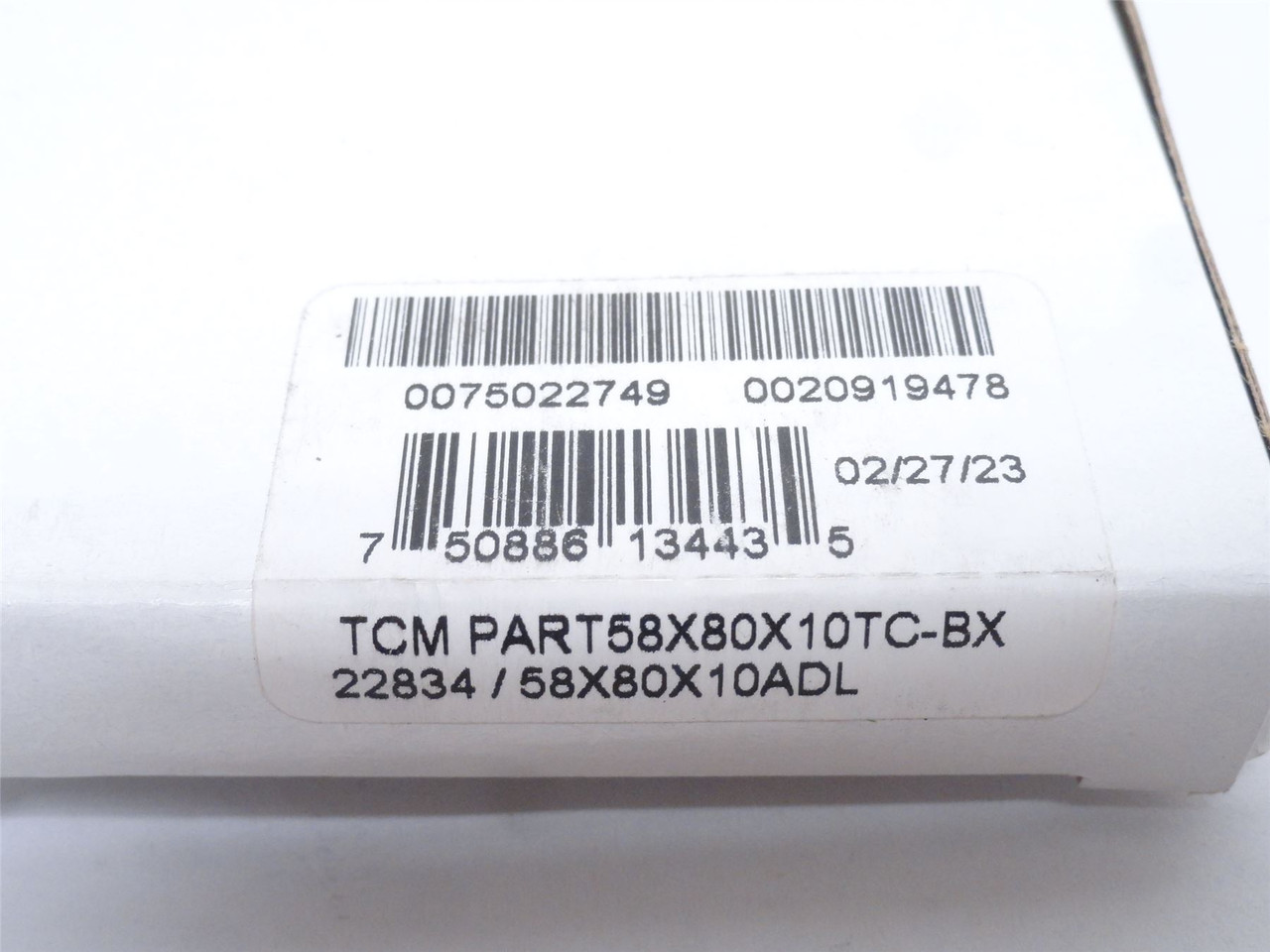 Dichtomatik 58X80X10TC-BX; Oil Seal; 58mmID x 80mmOD x 10mm W