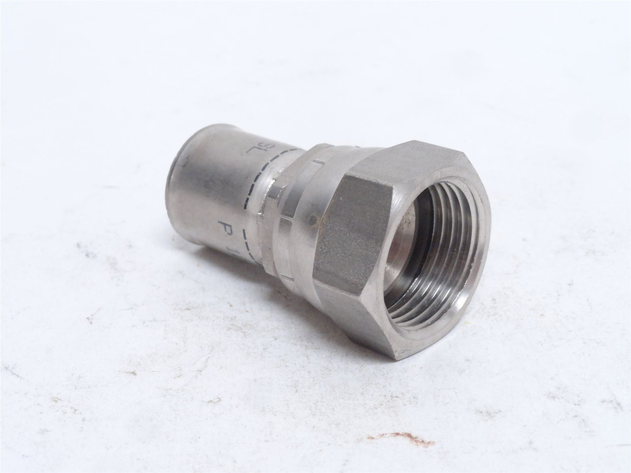 Parker 10691N-12-12C; PTFE Crimp Fitting; 5/8" Tube; 3/4 JIC