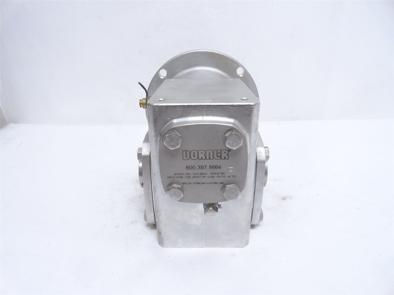 Dorner 820-393/A; Gear Reducer; 40:1 Ratio; RA