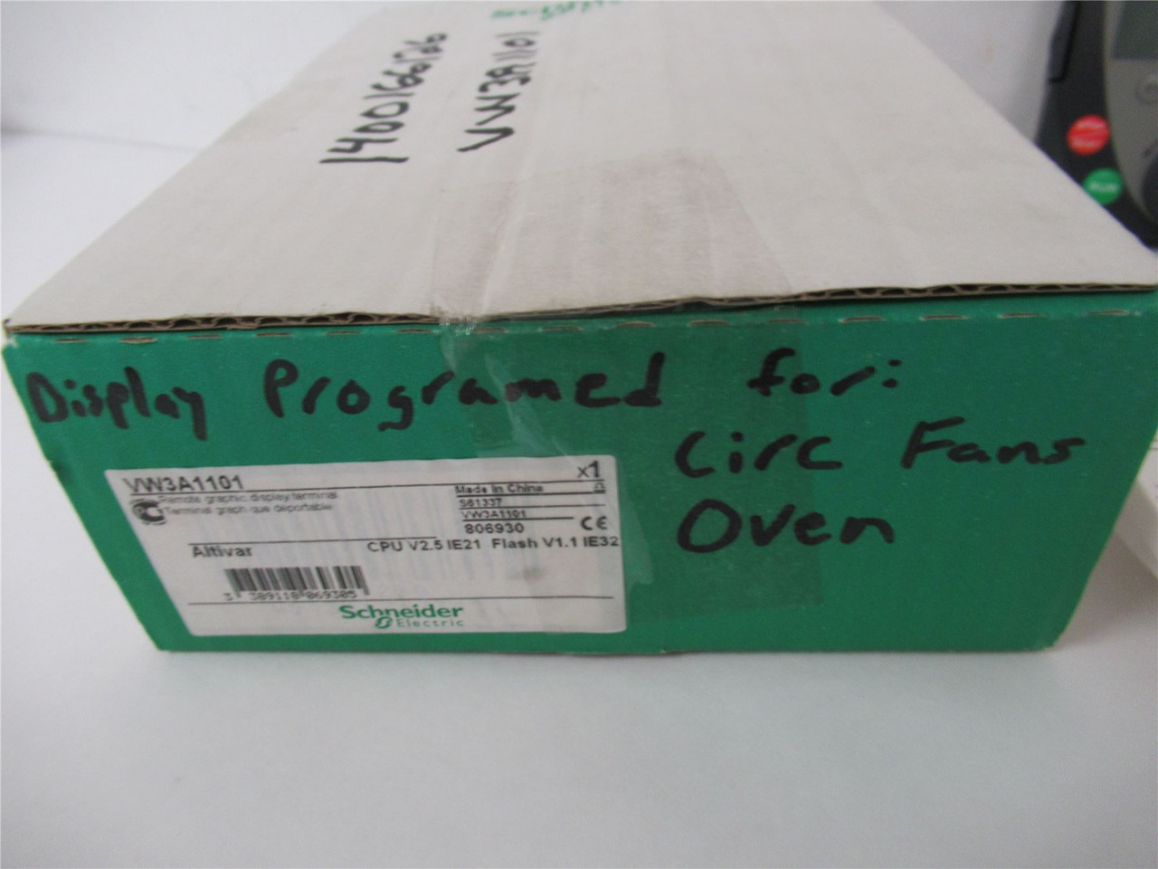 Schneider VW3A1101; Remote Display Terminal Previously Programmed