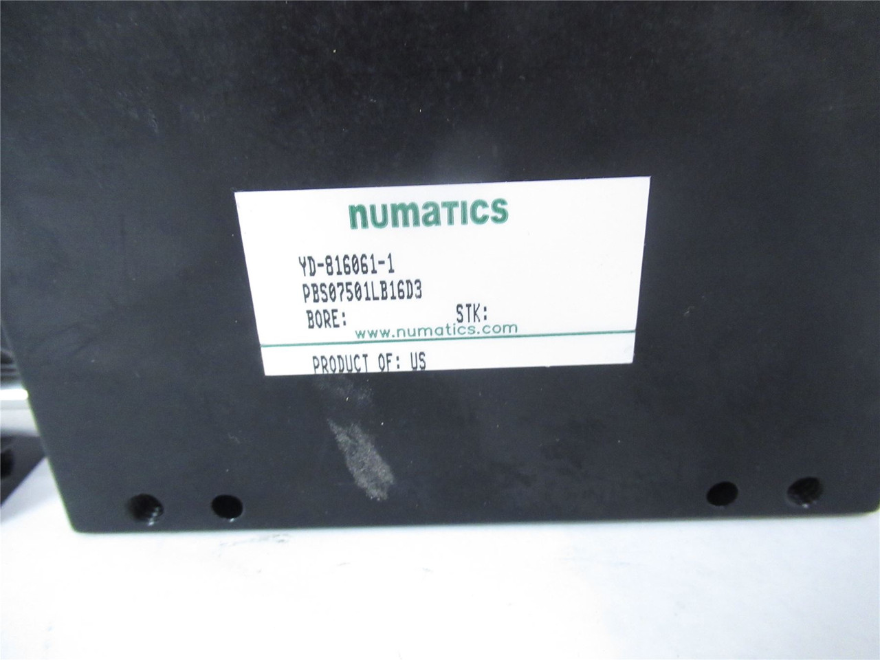 Numantics PBS07501LB16D3; Linear Cylinder 3/4" Bore 1" Stroke
