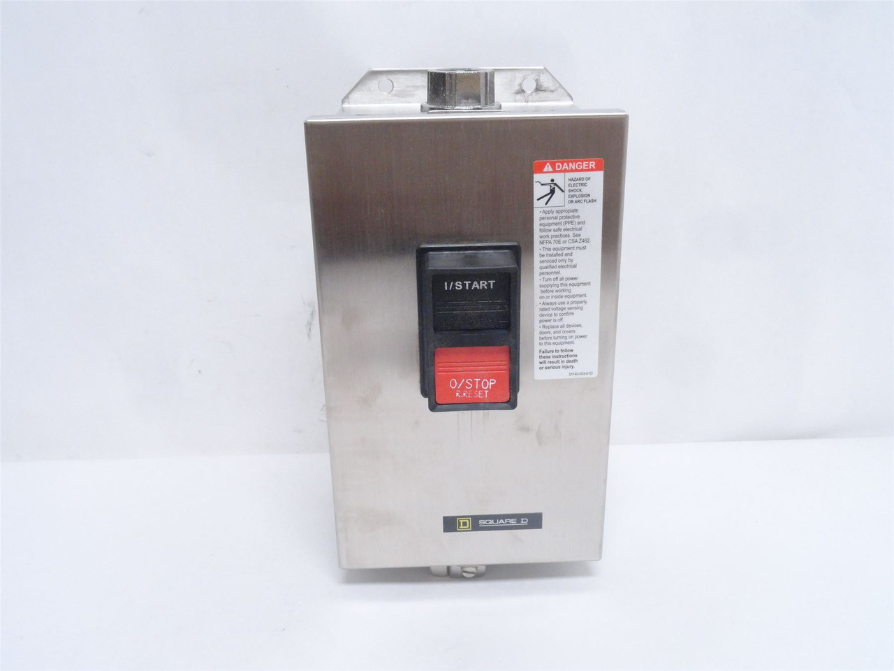 Square D 2510MBW12; Manual Motor Starter; 18A; 3P; 600VAC