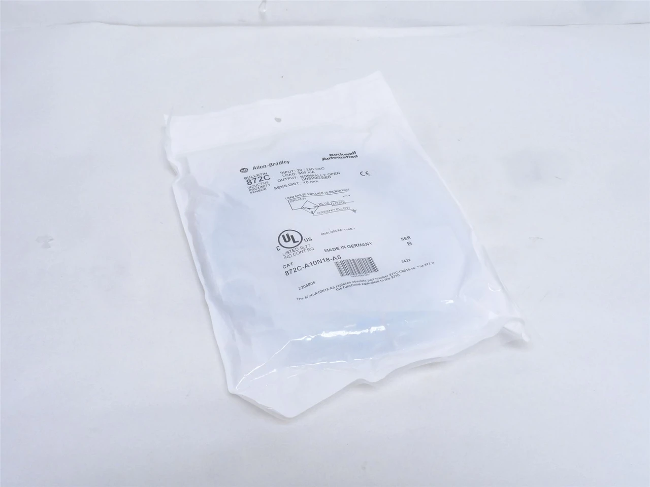Allen-Bradley 872C-A10N18-A5; Proximity Switch; 20-250VAC