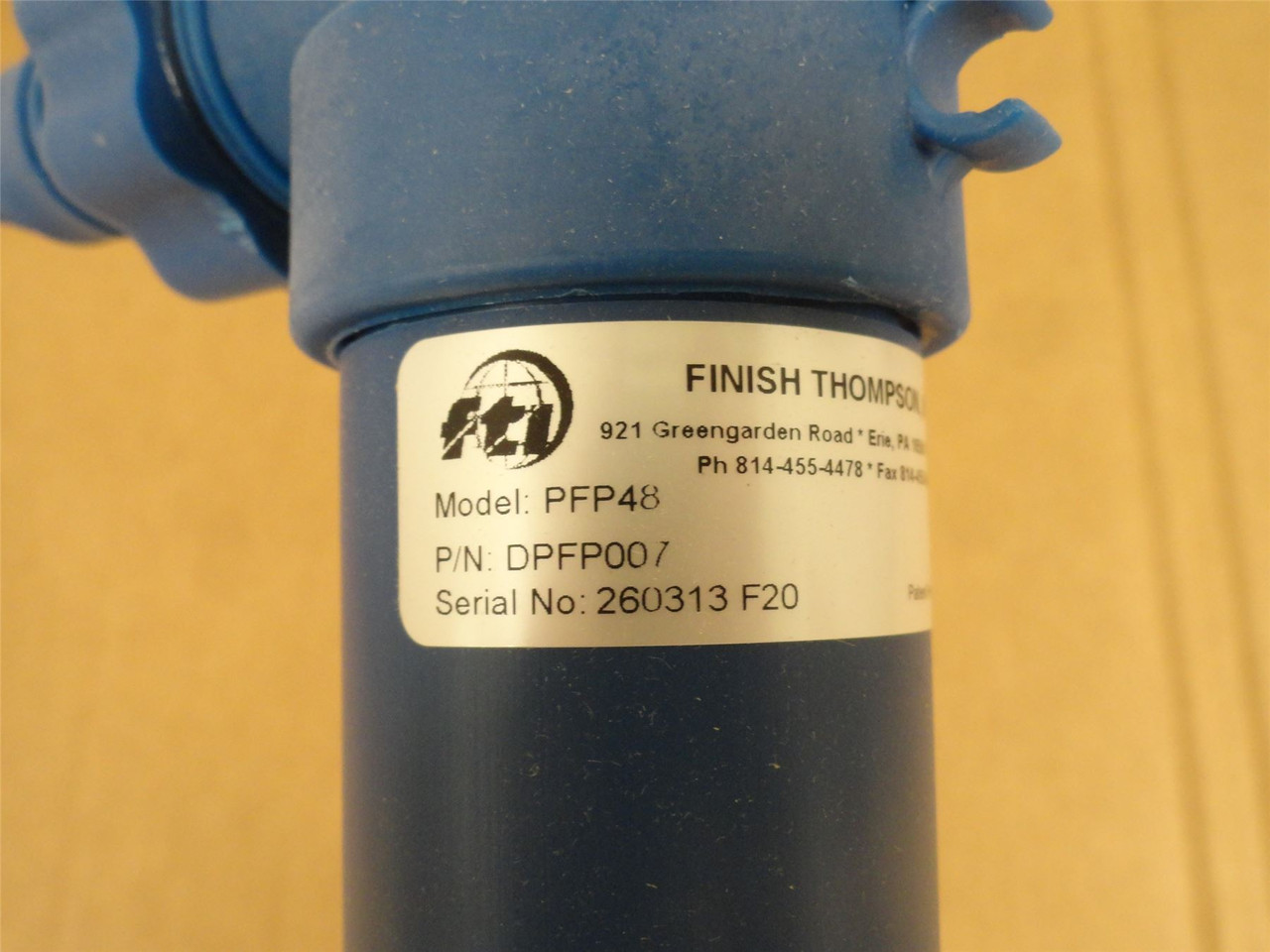 FTI PFP48; Plastic Seamless Drum Pump Tube; 40GPM; 48" Long