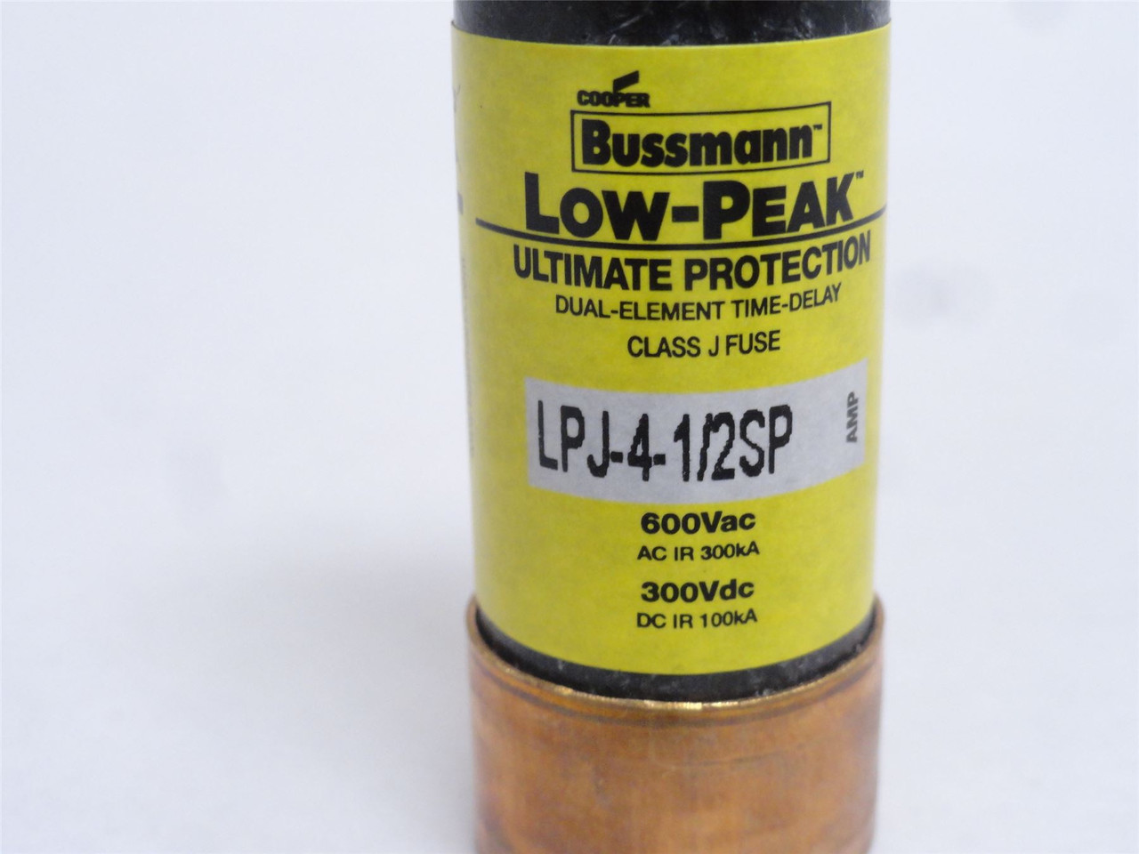 Bussmann LPJ-4-1/2SP; Time-Delay Fuse; 4.5A; 600VAC/300VDC