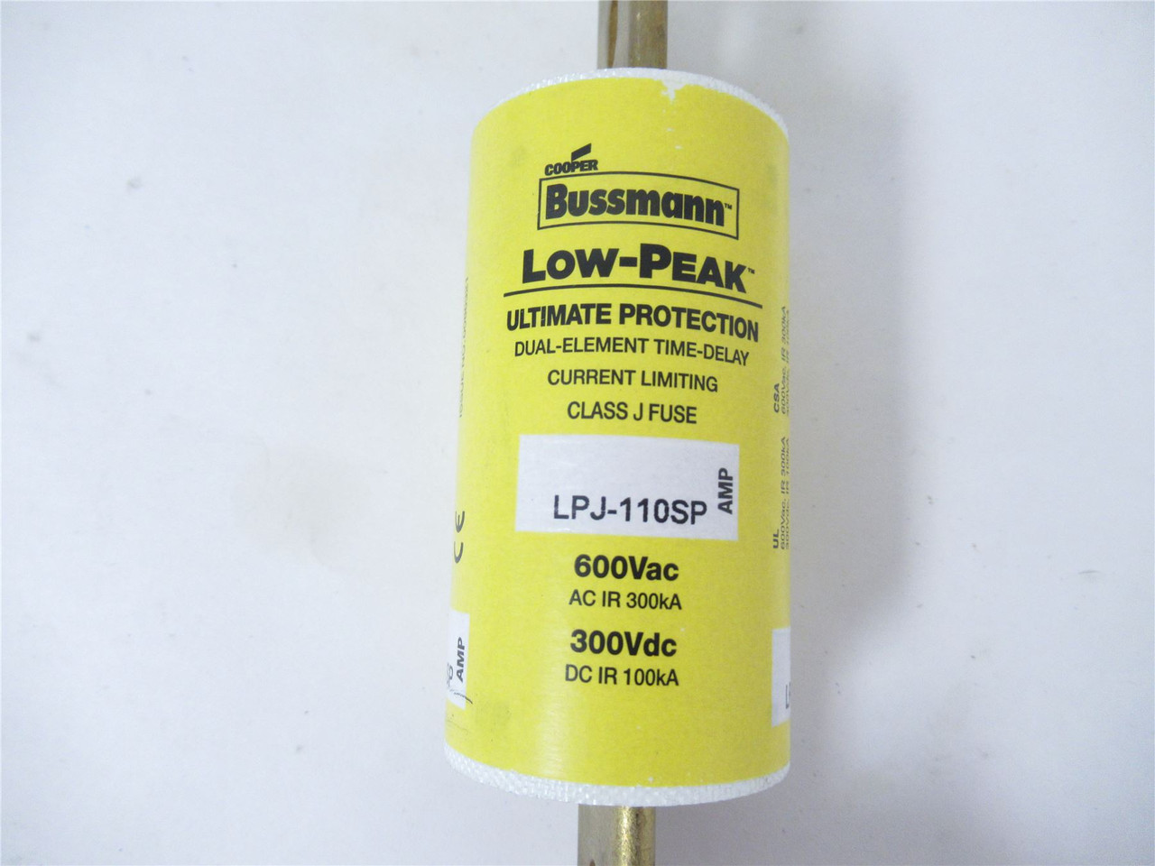 Bussman LPJ-110SP; Fuse 110A 600VAC 300VDC