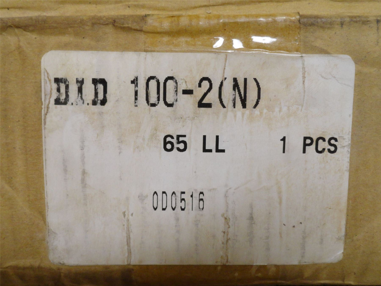 Cryovac FUR617140; DID 100-2-N 2-Strand Chain #100; 10' L
