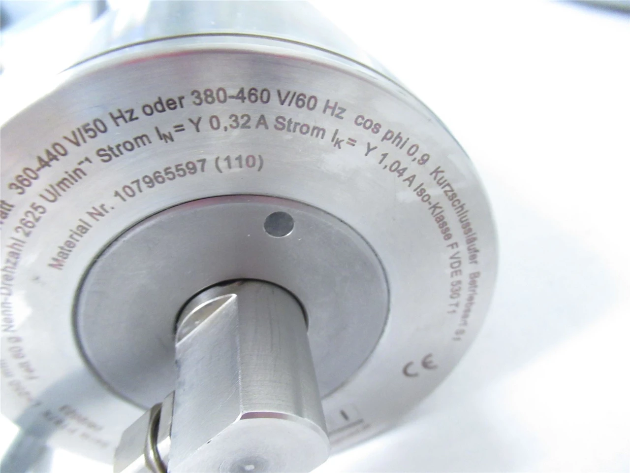 Procon TVI 107965597; Drum Motor 87mm x 250mmL 460VAC