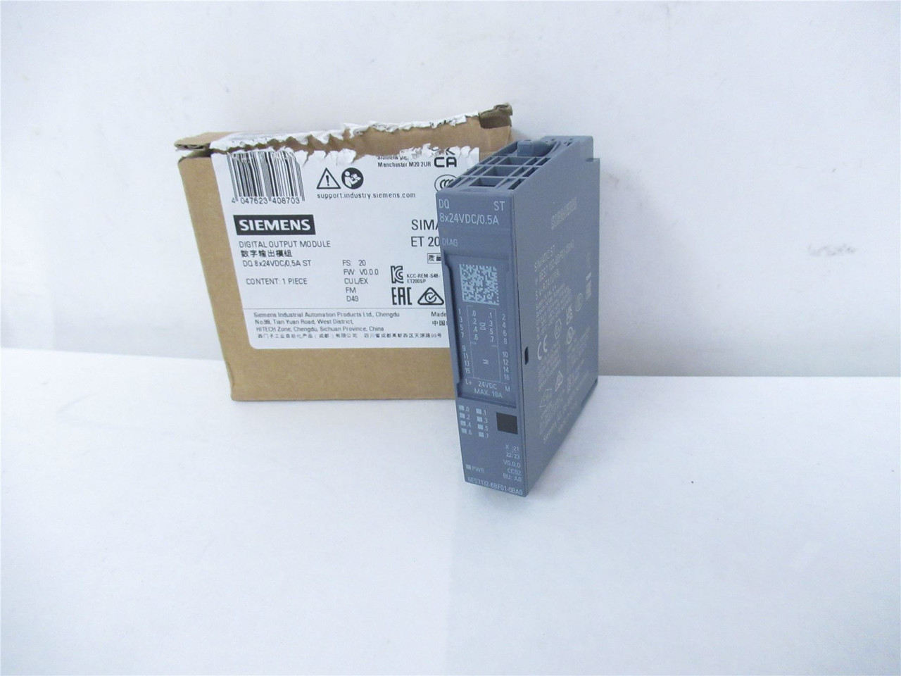 Siemens 6ES7132-6BF01-0BA0; OUTPUT MODULE 8 DIGITAL 24V