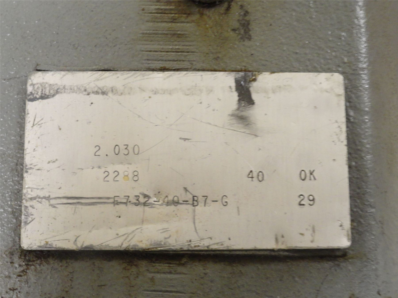 Boston Gear F732-40-B7-G; Speed Reducer; RA; 40:1 Ratio