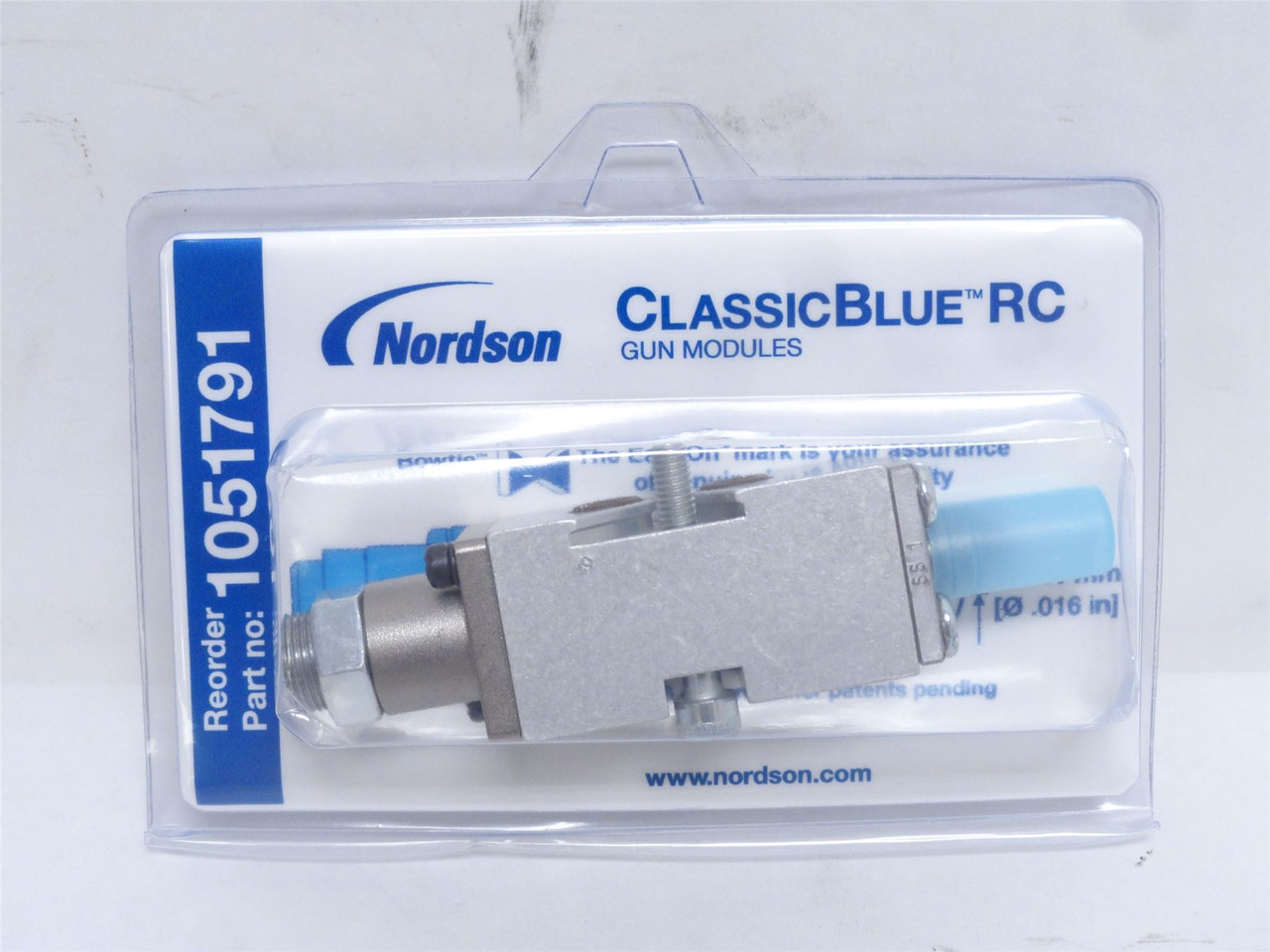 Nordson 1051791; Hot Melt Classic Blue RC Gun Module