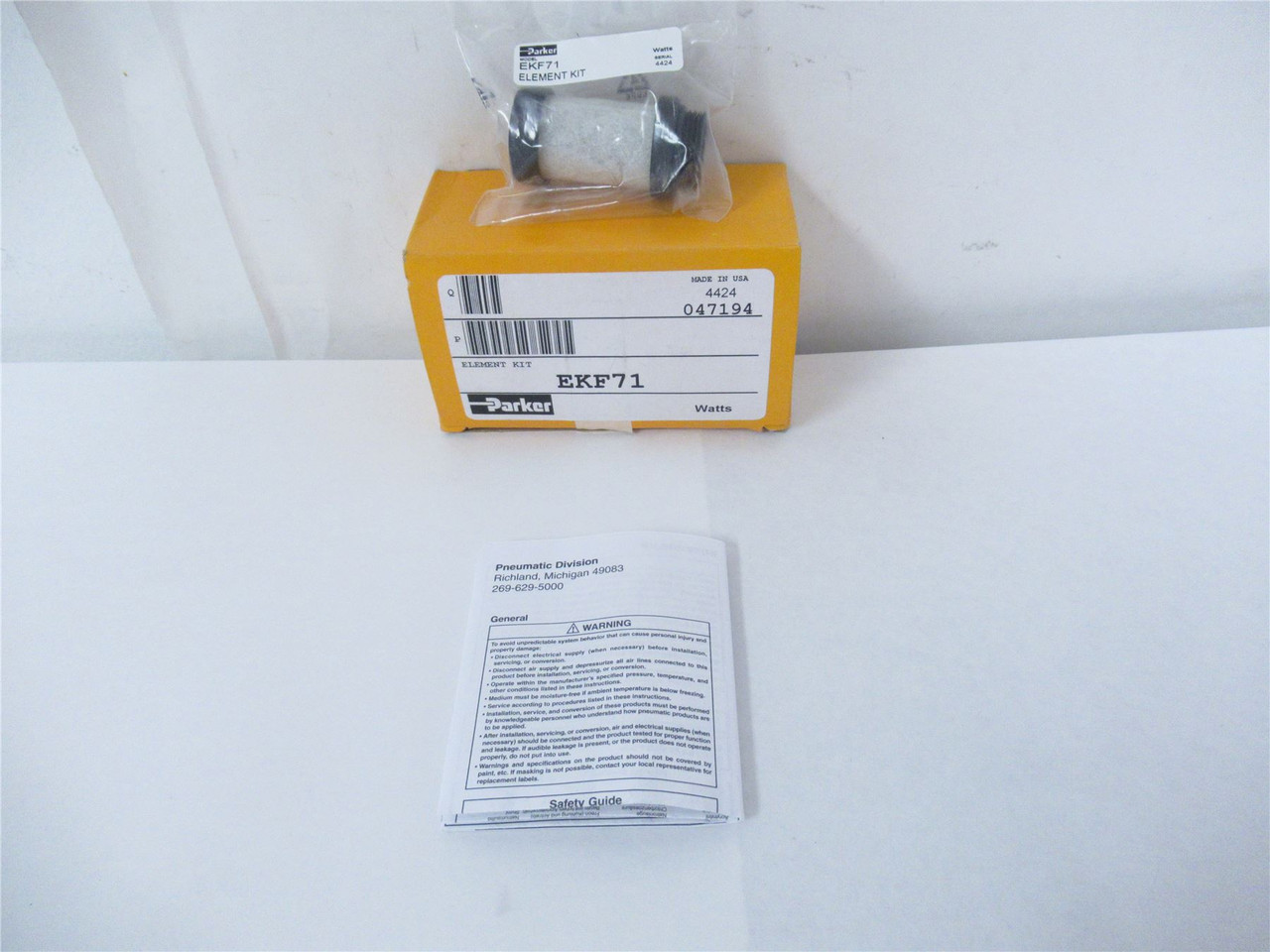 Parker EKF71; Pneumatic Filter Element Kit