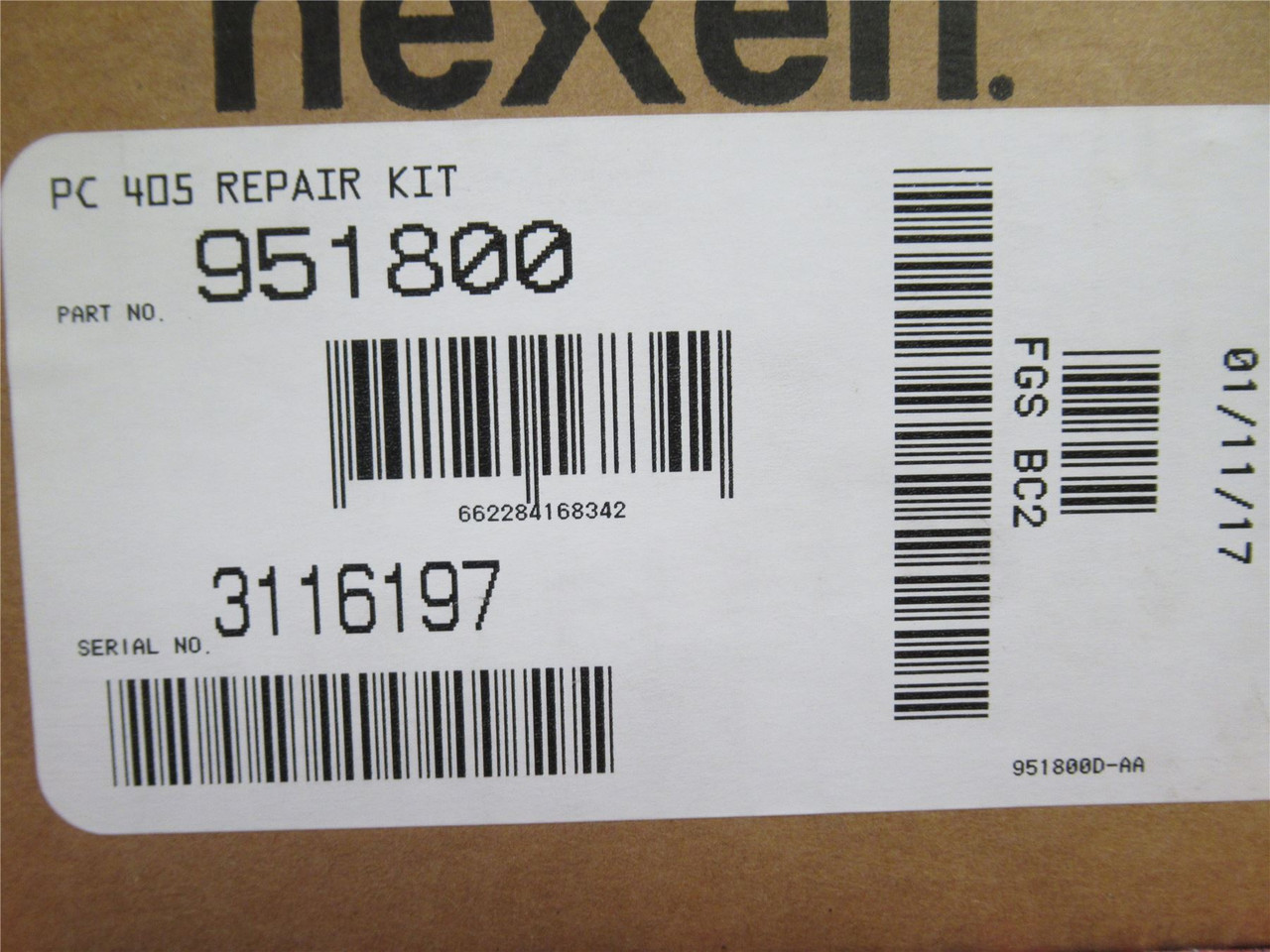 Nexen 951800; PC 405 Repair Kit