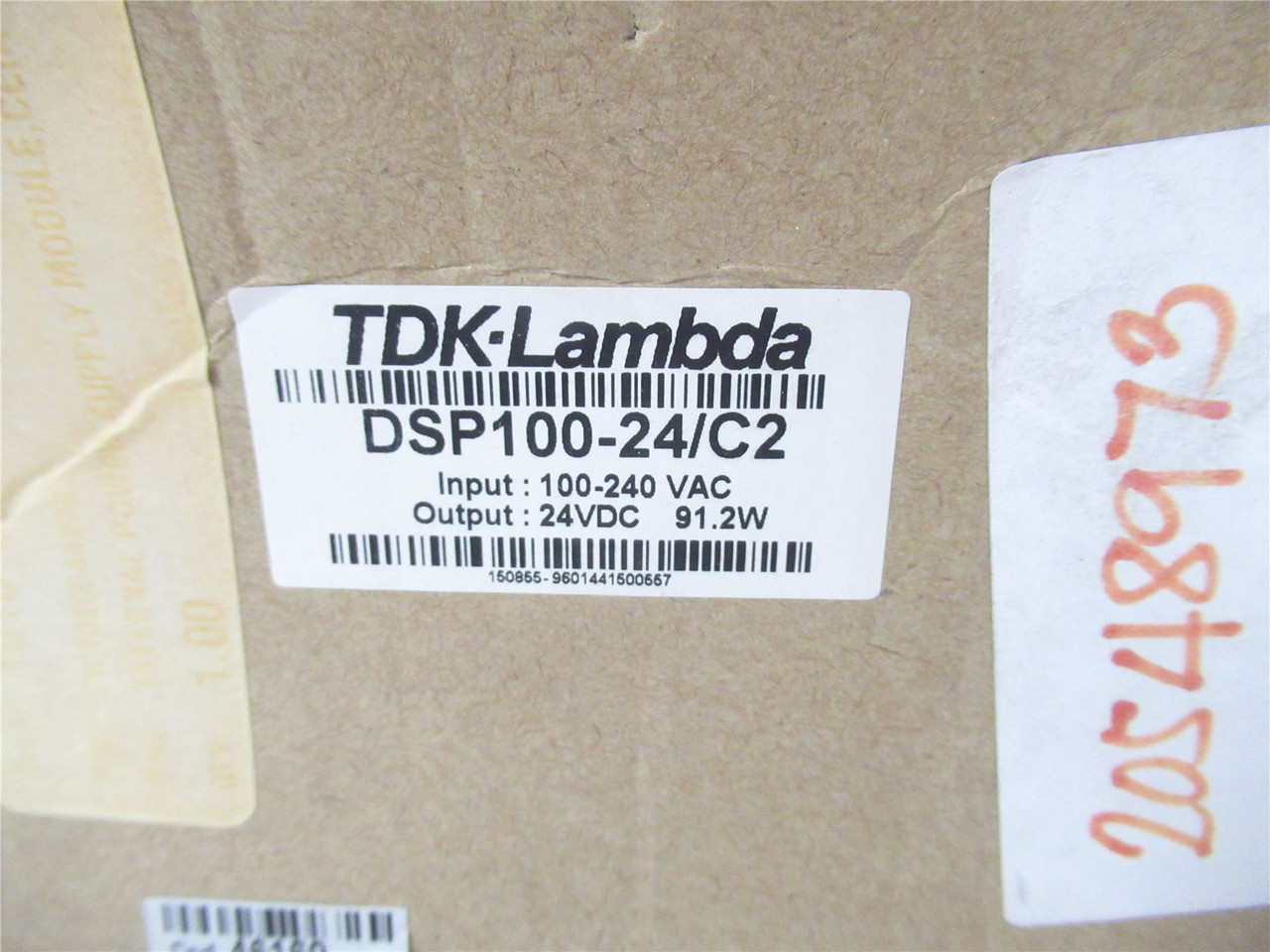 TDK Lambda DSP100-24/C2; AC/DC DIN RAIL SUPPLY 24V 100W
