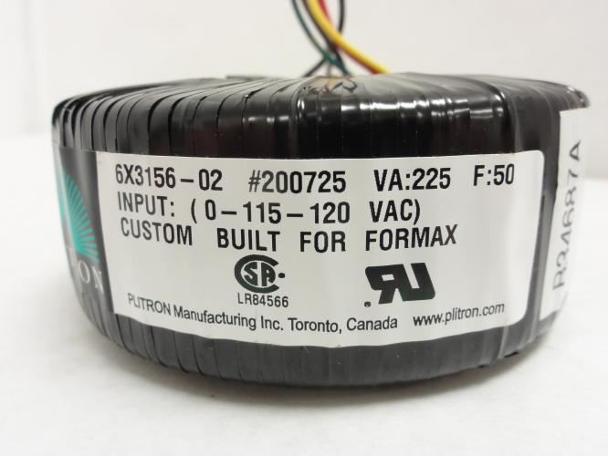 Plitron 6X3156-02; Transformer 115/120VAC Formax # B34687AMC