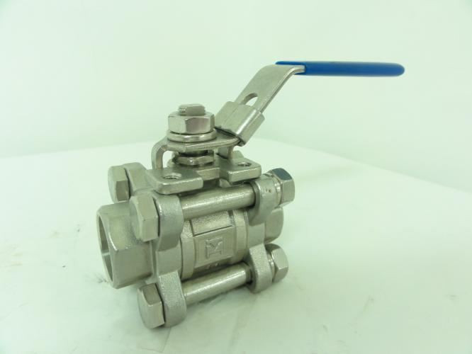 Industry-Std 3CFW3; Ball Valve 1/2" Socket Weld 3-Piece