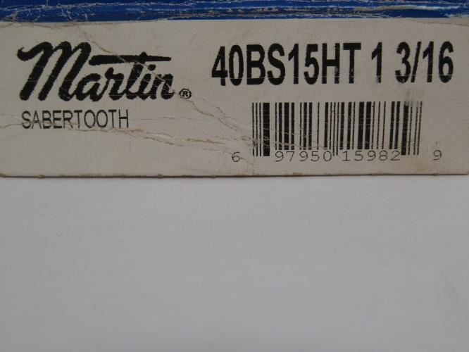 Martin 40BS15HT-1-3/16; Sprocket #40; 15T; Hardened; 1-3/16" ID